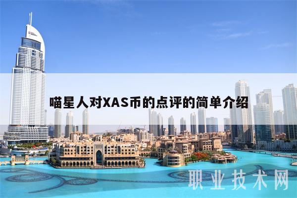 喵星人对XAS币的点评的简单介绍