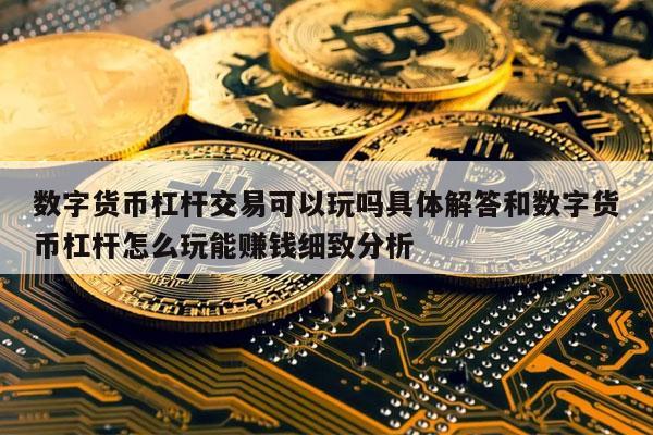 数字货币杠杆交易可以玩吗具体解答和数字货币杠杆怎么玩能赚钱细致分析